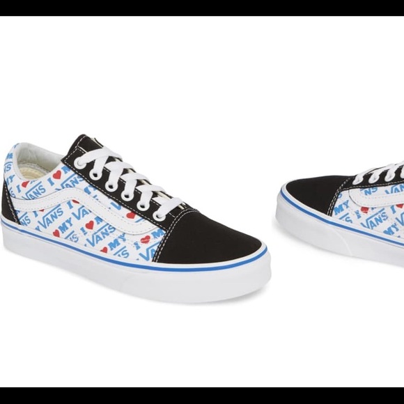 Vans Old Skool I Heart Vans Sneakers Size 8.5 NWT - Picture 3 of 5